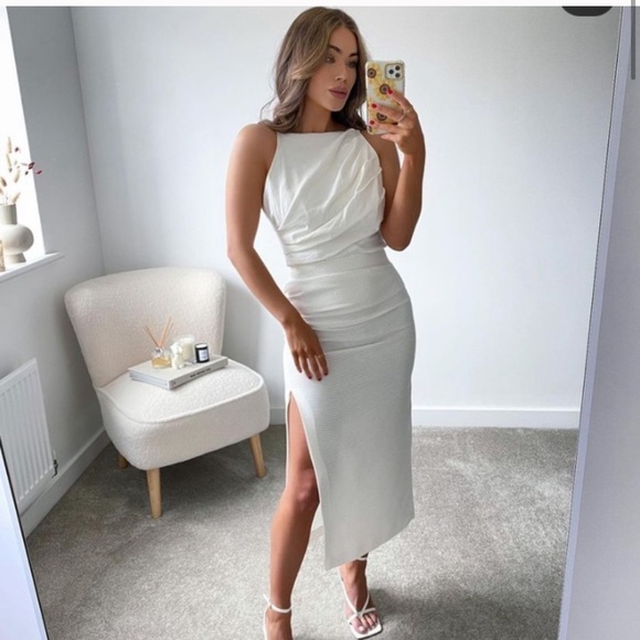 NWT ZARA Linen Blend Top Ecru S Blogger’s Favorite - Picture 1 of 6